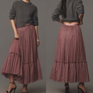 NWT Anthropologie Tiered Tulle Maxi Skirt